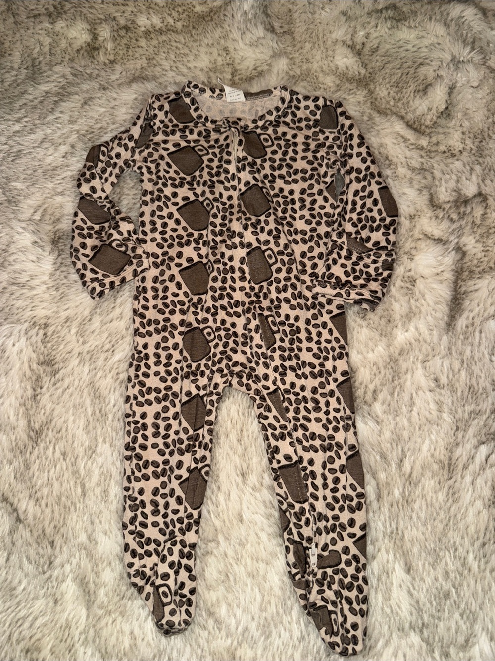 Kate Quinn 6-9 Month Coffee Bean Footie